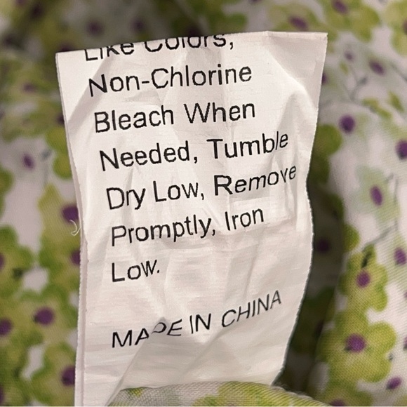 SIZE 6 SHEIN GREEN FLORAL RUFFLE ROMPER LIGHTWEIGHT COTTAGE - Picture 11 of 11